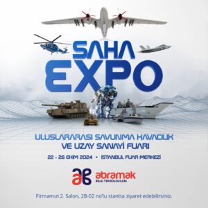 Saha Expo 2024'teyiz! (Abramak Bilgi Teknolojileri)